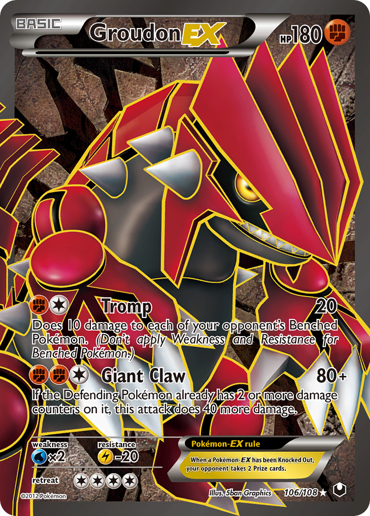 Groudon EX (106/108) [Black & White: Dark Explorers] | Tabernacle Games