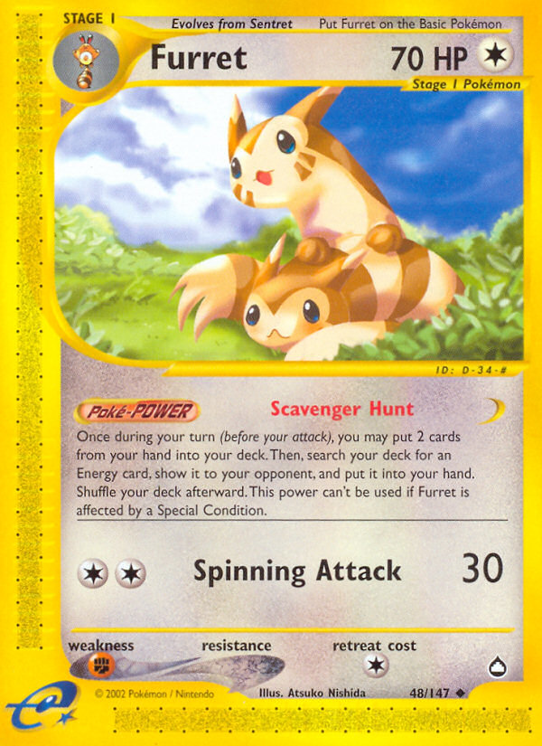Furret (48/147) [Aquapolis] | Tabernacle Games