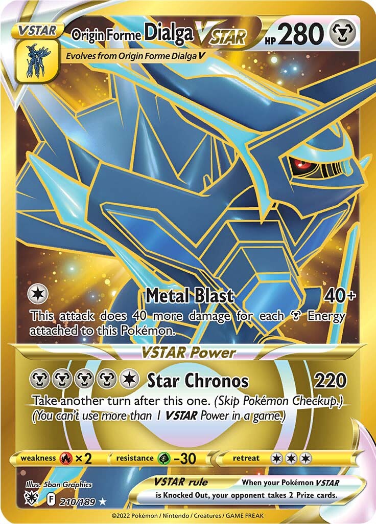 Origin Forme Dialga VSTAR (210/189) [Sword & Shield: Astral Radiance] | Tabernacle Games