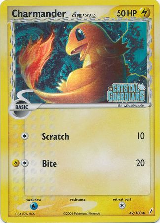 Charmander (49/100) (Delta Species) (Stamped) [EX: Crystal Guardians] | Tabernacle Games