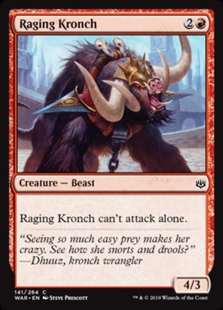 Raging Kronch [War of the Spark] | Tabernacle Games