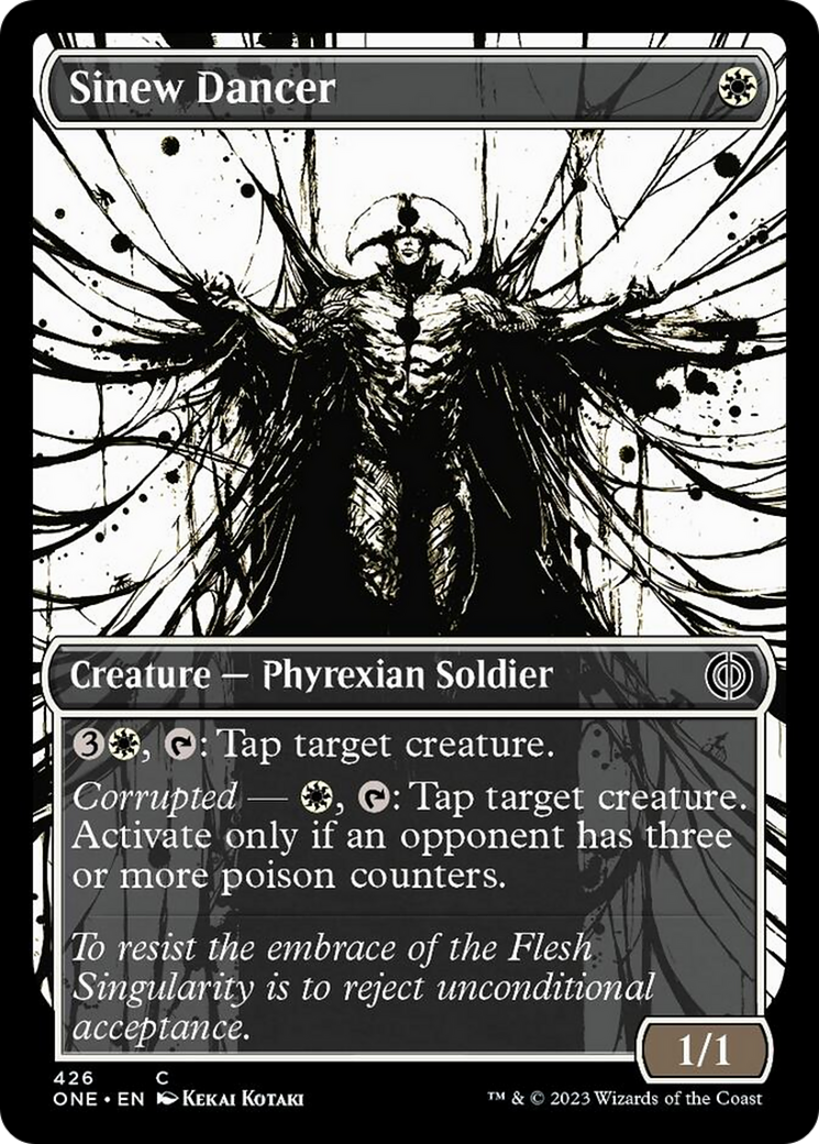Sinew Dancer (Showcase Ichor Step-and-Compleat Foil) [Phyrexia: All Will Be One] | Tabernacle Games