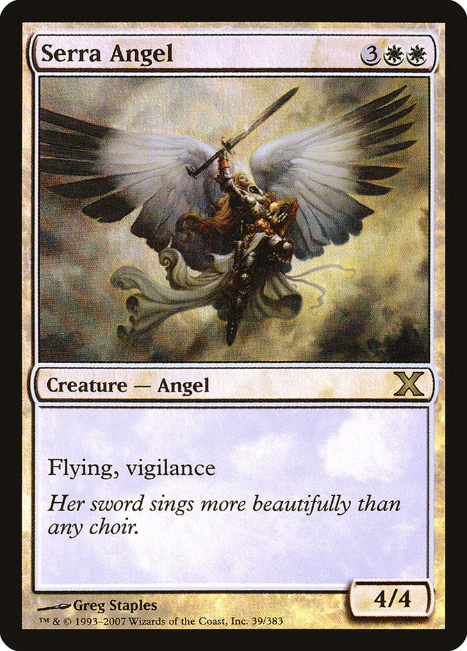 Serra Angel (Premium Foil) [Tenth Edition] | Tabernacle Games