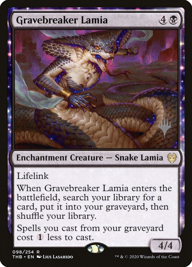 Gravebreaker Lamia (Promo Pack) [Theros Beyond Death Promos] | Tabernacle Games