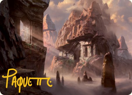 Mountain (277) Art Card (Gold-Stamped Signature) [Dungeons & Dragons: Adventures in the Forgotten Realms Art Series] | Tabernacle Games