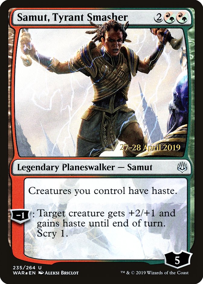 Samut, Tyrant Smasher  [War of the Spark Prerelease Promos] | Tabernacle Games