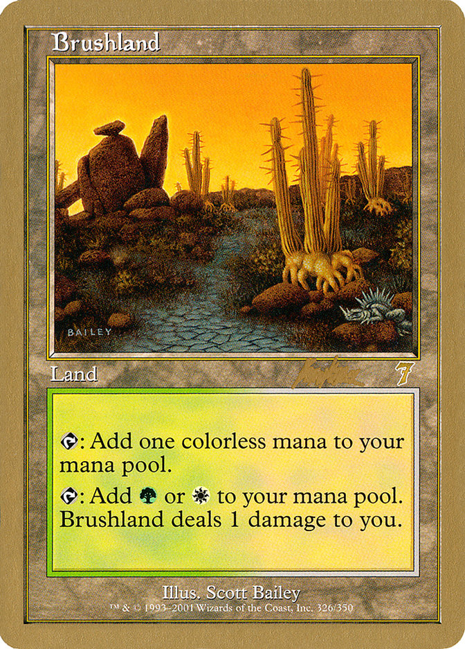 Brushland (Brian Kibler) [World Championship Decks 2002] | Tabernacle Games