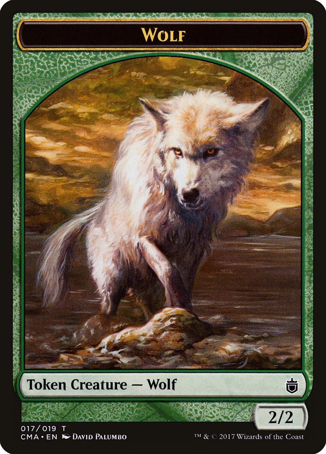 Wolf (017/019) [Commander Anthology Tokens] | Tabernacle Games