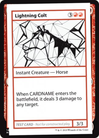 Lightning Colt (2021 Edition) [Mystery Booster Playtest Cards] | Tabernacle Games