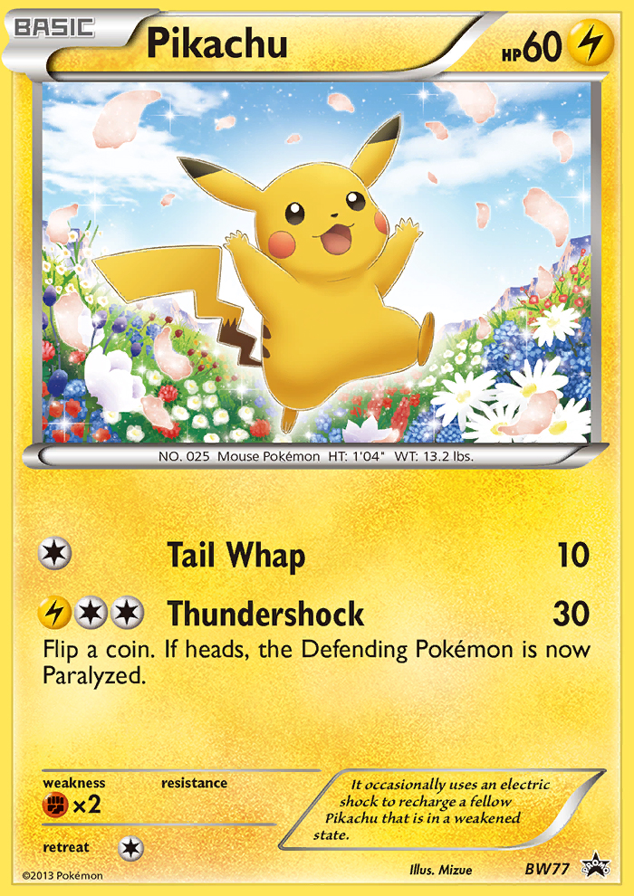 Pikachu (BW77) [Black & White: Black Star Promos] | Tabernacle Games