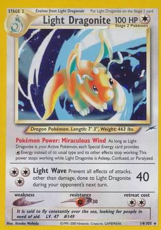 Light Dragonite (14/105) [Neo Destiny Unlimited] | Tabernacle Games