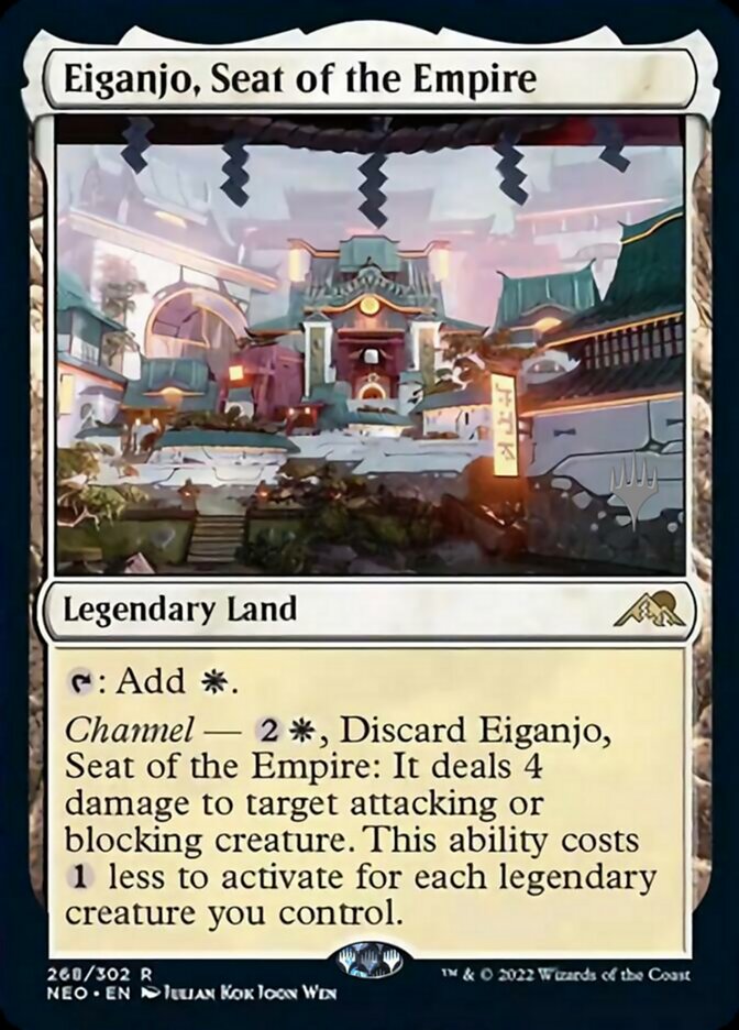 Eiganjo, Seat of the Empire (Promo Pack) [Kamigawa: Neon Dynasty Promos] | Tabernacle Games