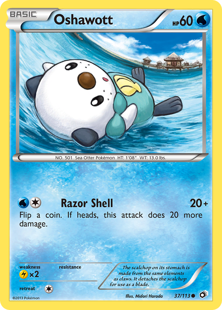 Oshawott (37/113) [Black & White: Legendary Treasures] | Tabernacle Games