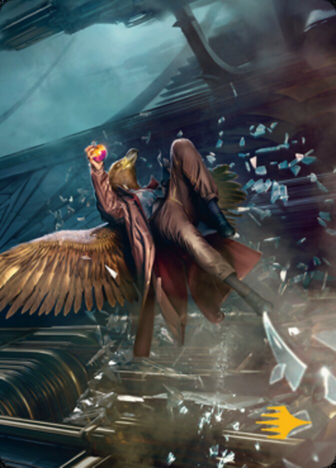 Skyway Robber Art Card (Gold-Stamped Signature) [Streets of New Capenna Art Series] | Tabernacle Games