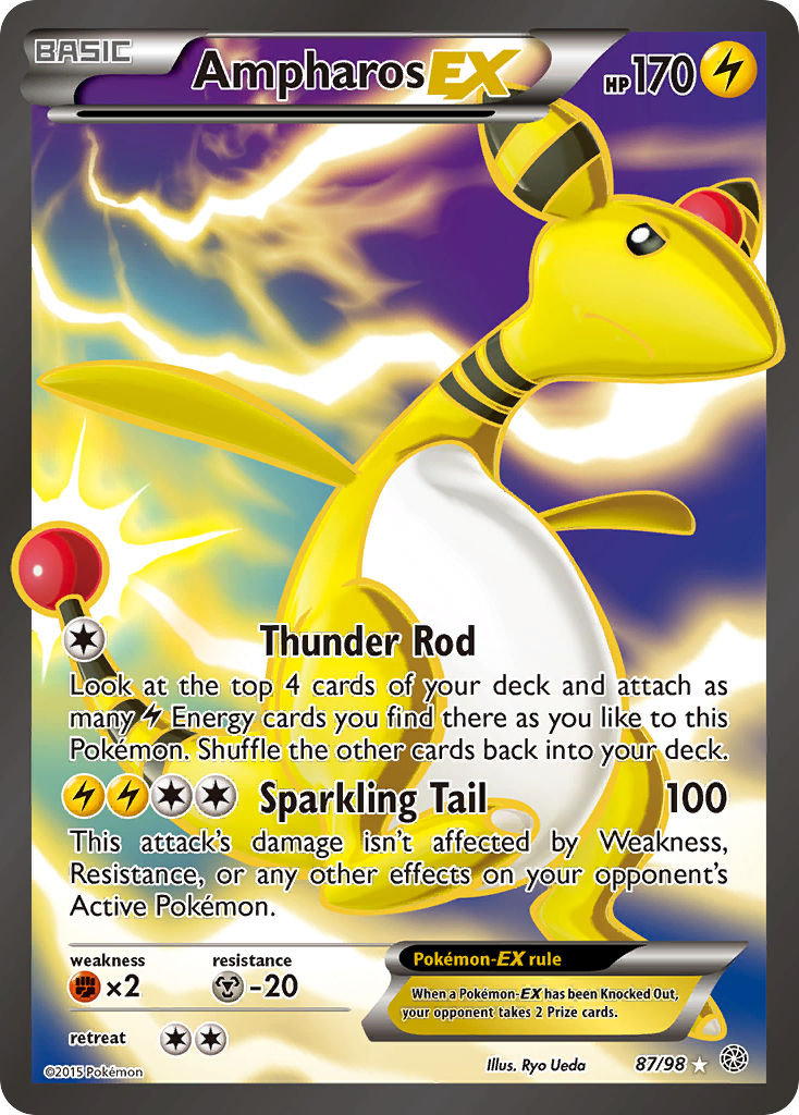 Ampharos EX (87/98) [XY: Ancient Origins] | Tabernacle Games