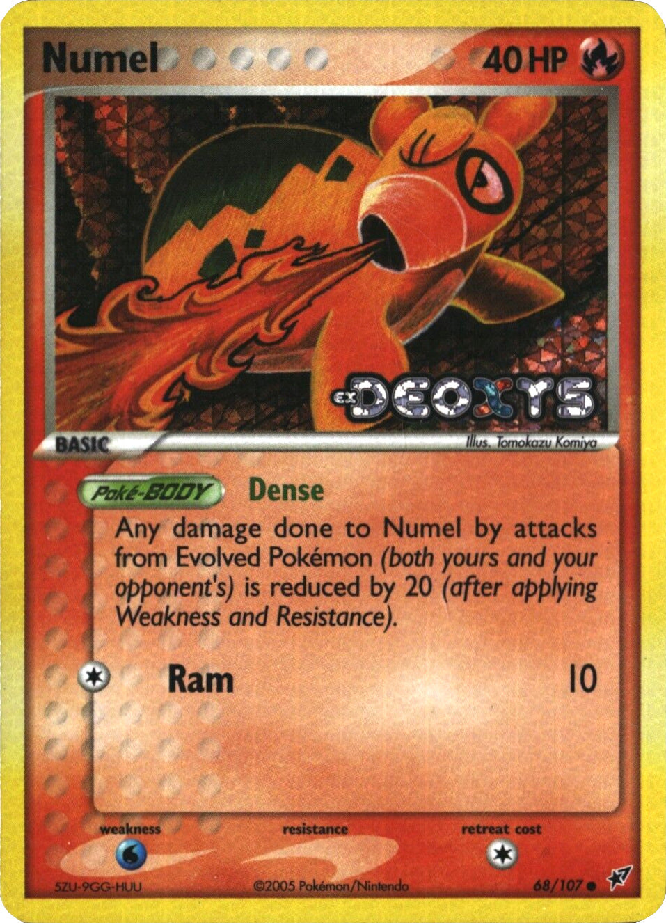 Numel (68/107) (Stamped) [EX: Deoxys] | Tabernacle Games