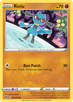 Riolu (090/185) [Sword & Shield: Vivid Voltage] | Tabernacle Games