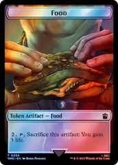 Alien // Food (0059) Double-Sided Token (Surge Foil) [Doctor Who Tokens] | Tabernacle Games