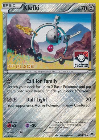 Klefki (66/119) (League Promo 1st Place) [XY: Phantom Forces] | Tabernacle Games