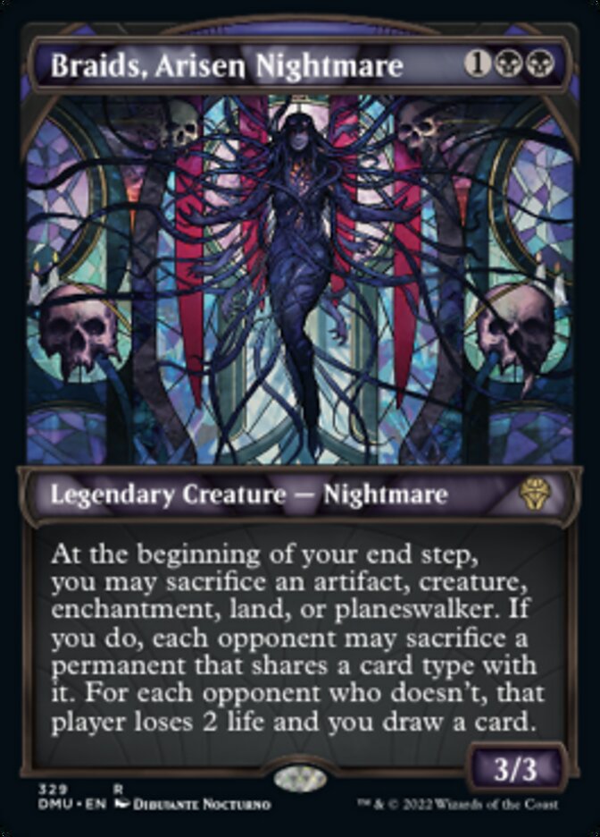 Braids, Arisen Nightmare (Showcase Textured) [Dominaria United] | Tabernacle Games