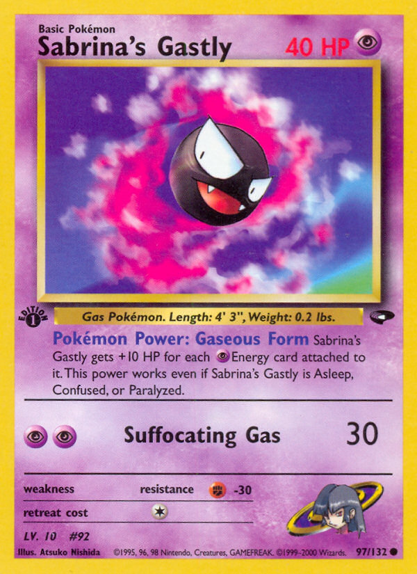 Sabrina's Gastly (97/132) [Gym Challenge 1st Edition] | Tabernacle Games