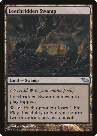 Leechridden Swamp [Shadowmoor] | Tabernacle Games