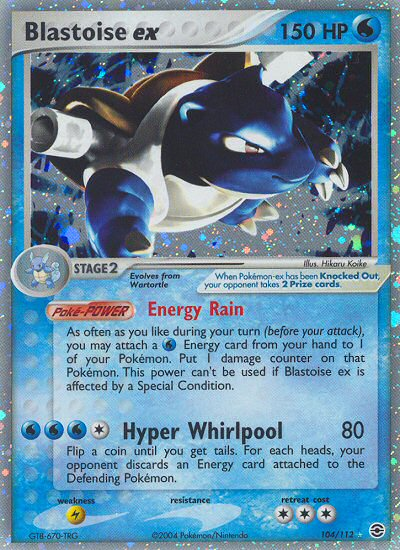 Blastoise ex (104/112) [EX: FireRed & LeafGreen] | Tabernacle Games