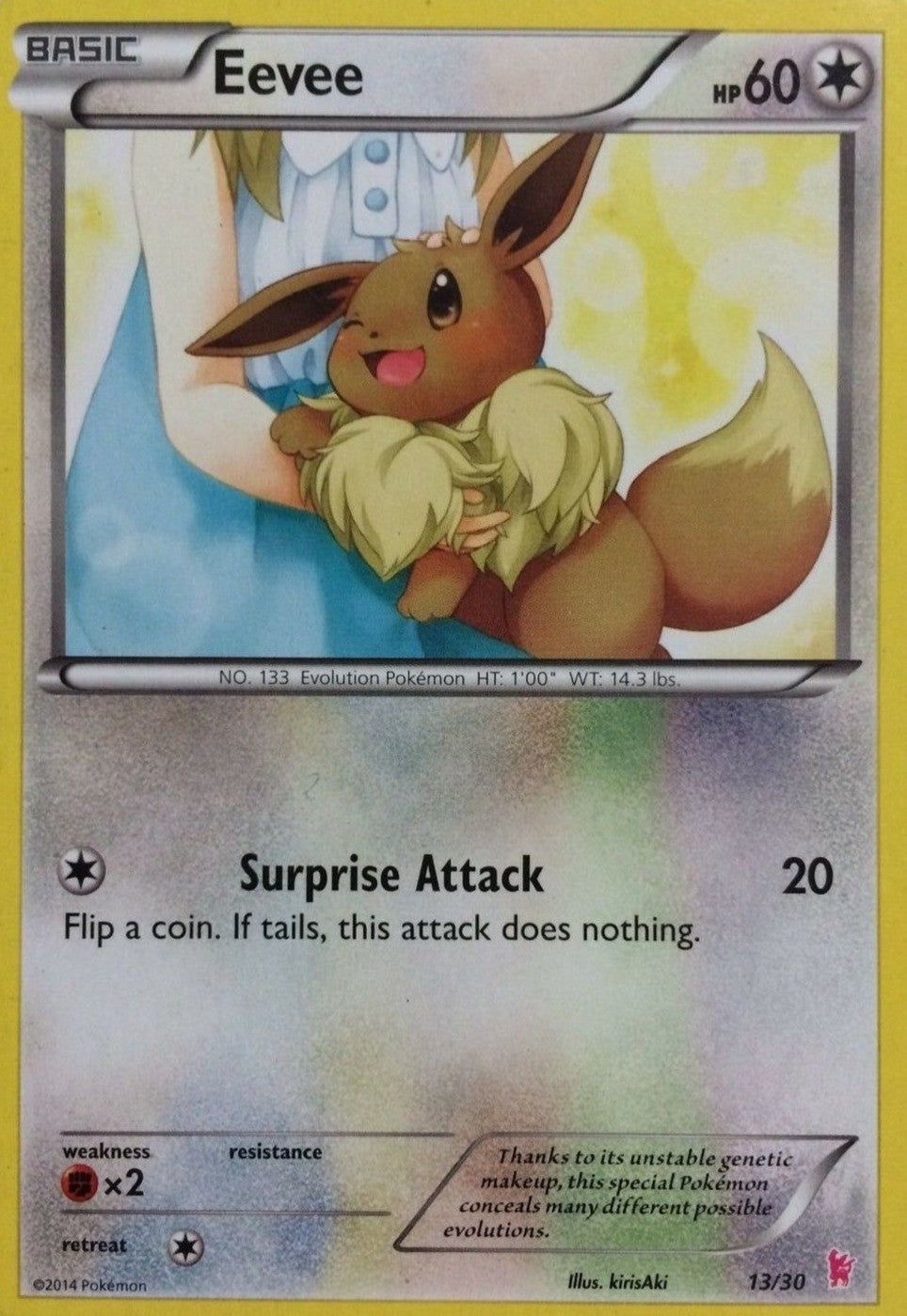 Eevee (13/30) [XY: Trainer Kit - Sylveon] | Tabernacle Games