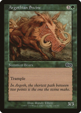 Argothian Swine [Urza's Saga] | Tabernacle Games