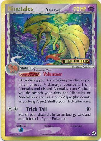 Ninetales (8/101) (Delta Species) (Stamped) [EX: Dragon Frontiers] | Tabernacle Games