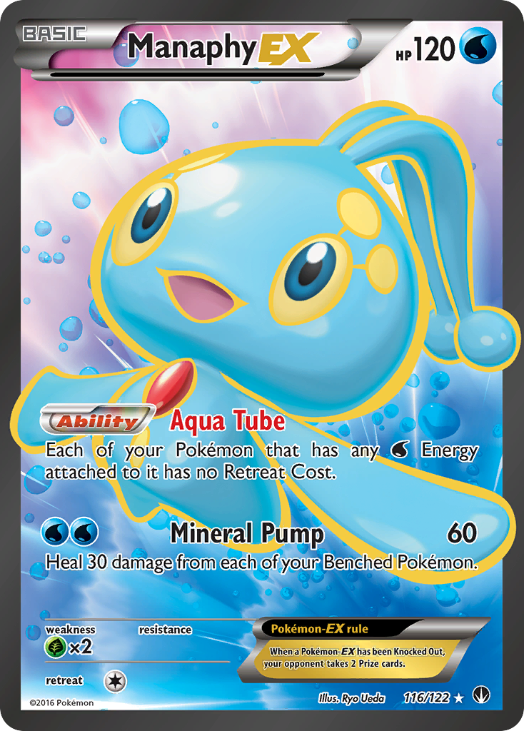 Manaphy EX (116/122) [XY: BREAKpoint] | Tabernacle Games