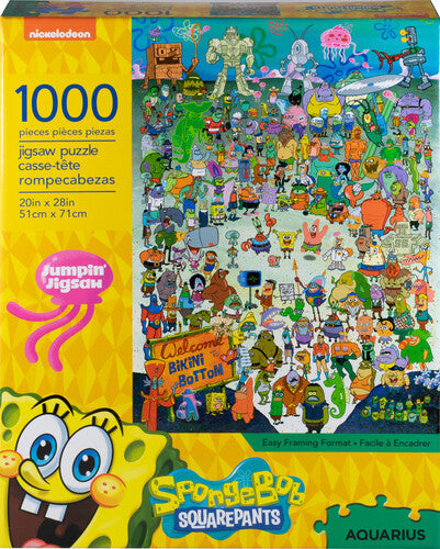 Aquarius Puzzle Spongebob Squarepants Cast Puzzle 1,000 pieces | Tabernacle Games