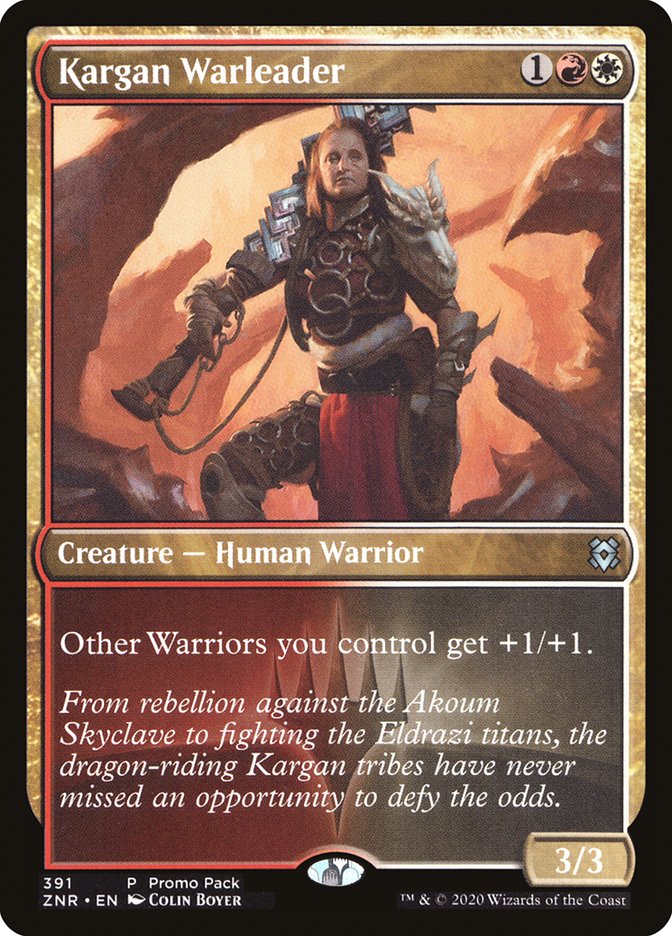 Kargan Warleader (Promo Pack) [Zendikar Rising Promos] | Tabernacle Games