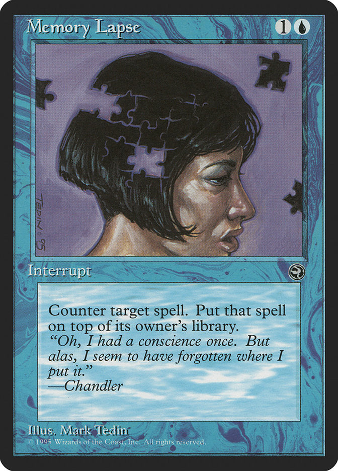 Memory Lapse (Chandler Flavor Text) [Homelands] | Tabernacle Games