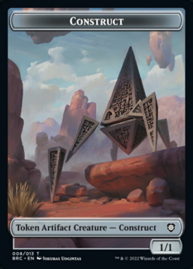 Construct (008) // Phyrexian Myr Double-Sided Token [The Brothers' War Commander Tokens] | Tabernacle Games