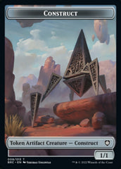 Construct (008) // Phyrexian Myr Double-Sided Token [The Brothers' War Commander Tokens] | Tabernacle Games