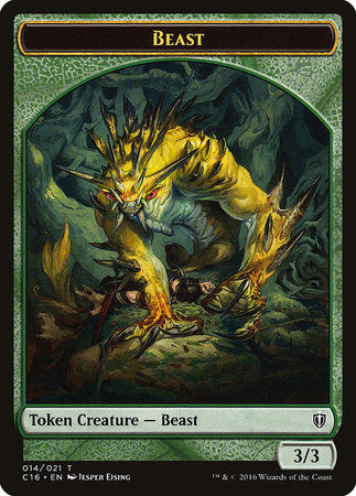 Beast // Ogre Double-sided Token [Commander 2016 Tokens] | Tabernacle Games