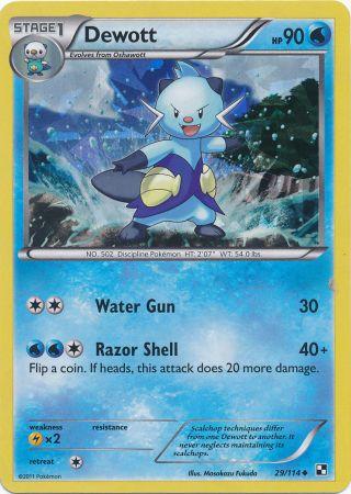 Dewott (29/114) (Cracked Ice Holo) [Black & White: Base Set] | Tabernacle Games