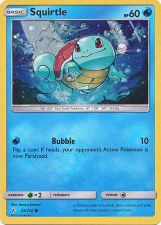 Squirtle (33/214) (Premium Collection Promo) [Sun & Moon: Unbroken Bonds] | Tabernacle Games