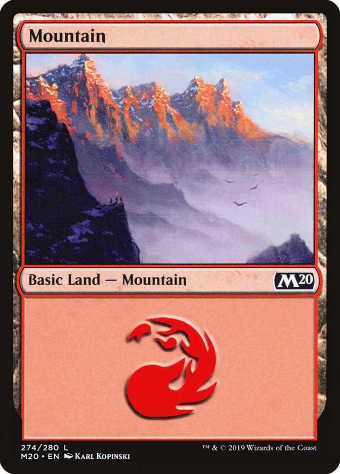 Mountain (#274) [Core Set 2020] | Tabernacle Games