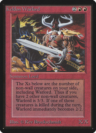 Keldon Warlord [Limited Edition Beta] | Tabernacle Games