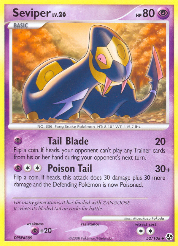 Seviper (52/106) [Diamond & Pearl: Great Encounters] | Tabernacle Games