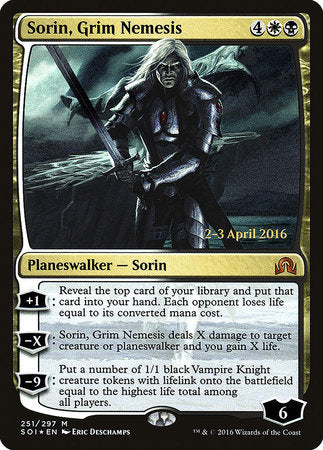 Sorin, Grim Nemesis [Shadows over Innistrad Promos] | Tabernacle Games