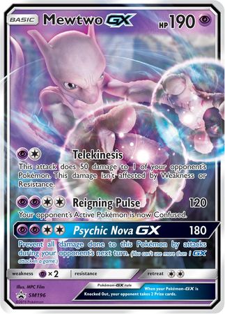 Mewtwo GX (SM196) (Jumbo Card) [Sun & Moon: Black Star Promos] | Tabernacle Games