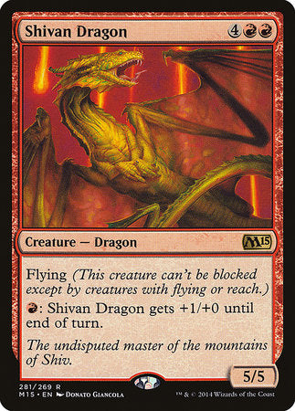 Shivan Dragon [Magic 2015] | Tabernacle Games