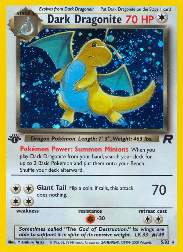 Dark Dragonite (5/82) [Team Rocket 1st Edition] | Tabernacle Games