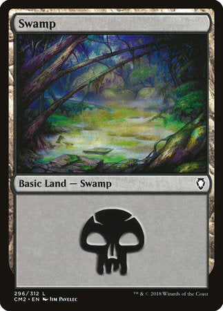 Swamp (296) [Commander Anthology Volume II] | Tabernacle Games