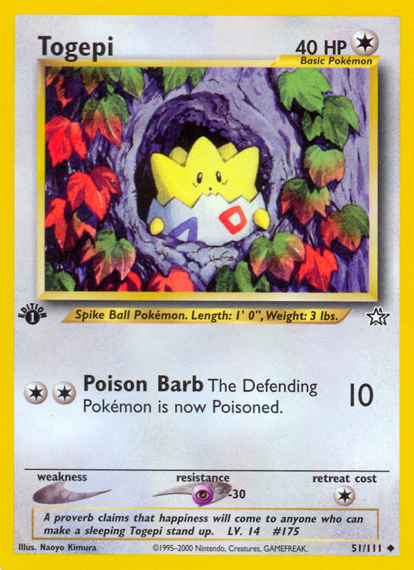 Togepi (51/111) [Neo Genesis 1st Edition] | Tabernacle Games