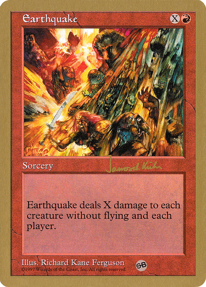 Earthquake (Janosch Kuhn) (SB) [World Championship Decks 1997] | Tabernacle Games