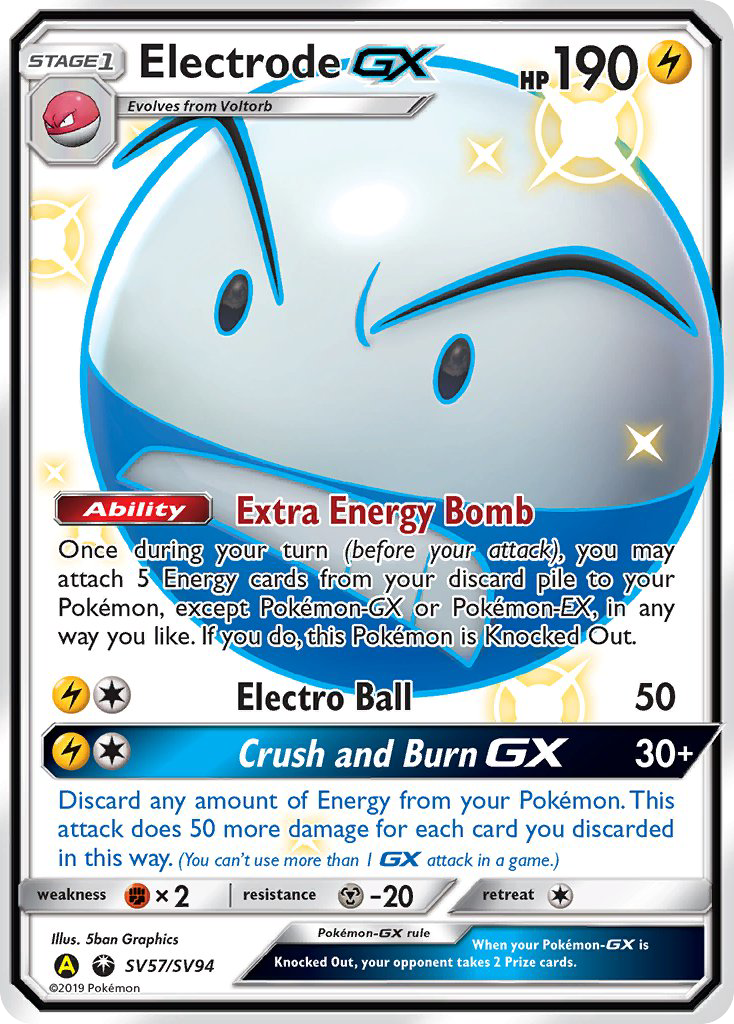 Electrode GX (SV57/SV94) [Sun & Moon: Hidden Fates - Shiny Vault] | Tabernacle Games